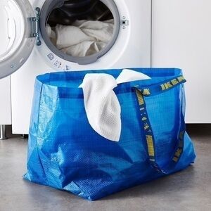 1 blue frakta Ikea shopping bag sturdy washable